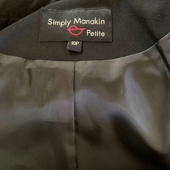 Short Blazer Black/White Stitching - Picture 2 of 5